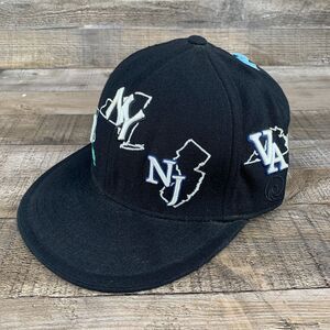 Ahnor Hat Multi-State College Baseball Cap NJ, PA, VA, MD, DC, DE, NC Size 7 1/8